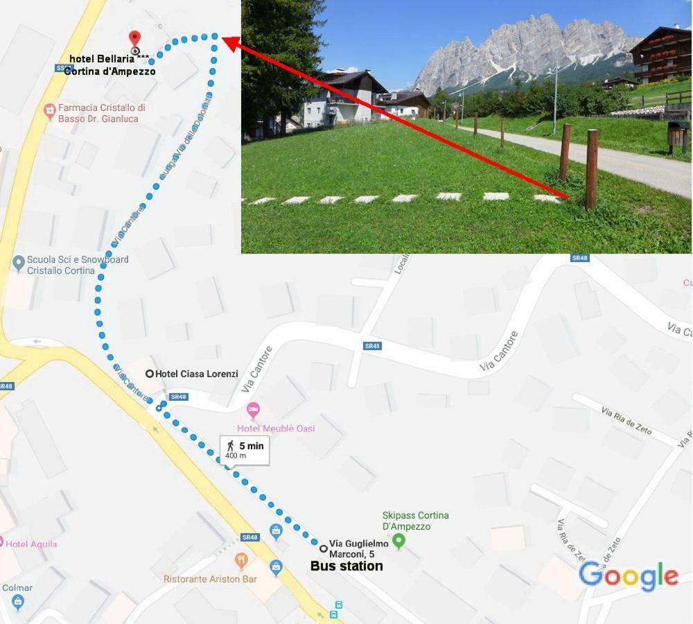 Hotel Bellaria Cortina dʼAmpezzo Esterno foto